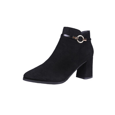 2018 fashion autumn&winter new Korean version of suede Martin boots female pointed thick with short boots high-heeled bare boo
2018 fashion autumn&winter new Korean version of suede Martin boots female pointed thick with short boots high-heeled bare boo