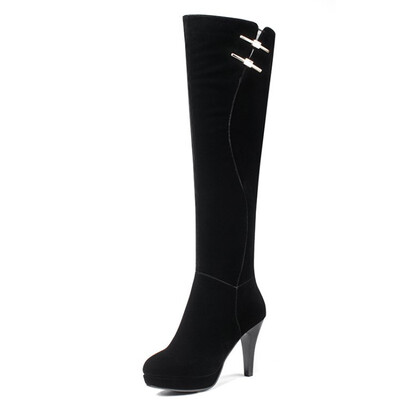IDIFU Womens Fashion Faux Suede Elastic Round Toe Pointy High Heel Platform Side Zipper Knee High Boots
IDIFU Womens Fashion Faux Suede Elastic Round Toe Pointy High Heel Platform Side Zipper Knee High Boots