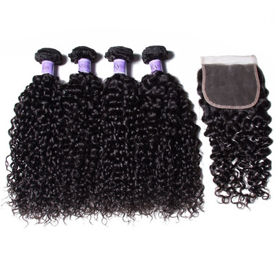 UNice Hair Kysiss Virgin Series Indian Kinky Curly Human Hair 4 Bundles with Lace Closure 8-26" Brazilian Virgin Hair Weave
UNice Hair Kysiss Virgin Series Indian Kinky Curly Human Hair 4 Bundles with Lace Closure 8-26" Brazilian Virgin Hair Weave