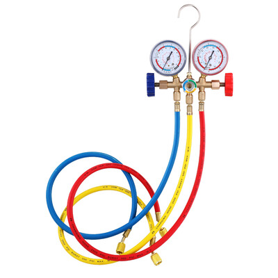 Refrigerant Manifold Gauge Set Air Conditioning Tools with Hose&Hook for R12 R22 R404A R134A
Refrigerant Manifold Gauge Set Air Conditioning Tools with Hose&Hook for R12 R22 R404A R134A