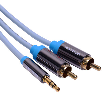Vention Gold Plated Black 35mm Male to 2RCA Audio Cable Aux Cable For LaptopCellphoneMP3DVD
Vention Gold Plated Black 35mm Male to 2RCA Audio Cable Aux Cable For LaptopCellphoneMP3DVD