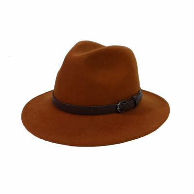 100 Wool Felt Jazz Hat for Women Wild Brim Panama Fedoras with Metal Decoration Casual Solid Color Chapeau Femme B-7874
100 Wool Felt Jazz Hat for Women Wild Brim Panama Fedoras with Metal Decoration Casual Solid Color Chapeau Femme B-7874