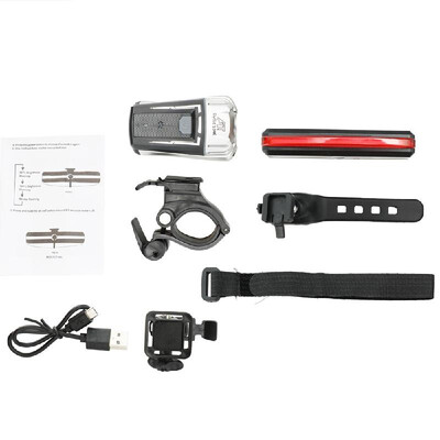 USB Rechargeable Super Bright Headlight And Red Taillight of Bike Light Set Waterproof Warning Lights for Outdoor Cycling
USB Rechargeable Super Bright Headlight And Red Taillight of Bike Light Set Waterproof Warning Lights for Outdoor Cycling