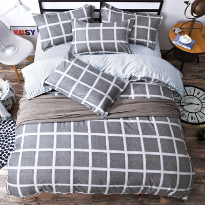 Cotton Striped Lattice Bedding Set Full Queen Super King Size Duvet Cover Bed Sheet Pillowcase Soft Kids 4pc Bedclothes
Cotton Striped Lattice Bedding Set Full Queen Super King Size Duvet Cover Bed Sheet Pillowcase Soft Kids 4pc Bedclothes