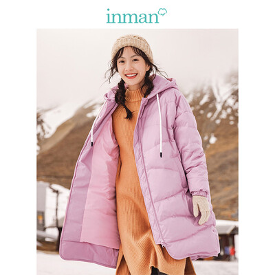 INMAN 2018 winter new hooded warm&windproof wild long down jacket female 1883121463 pink purple XL
INMAN 2018 winter new hooded warm&windproof wild long down jacket female 1883121463 pink purple XL