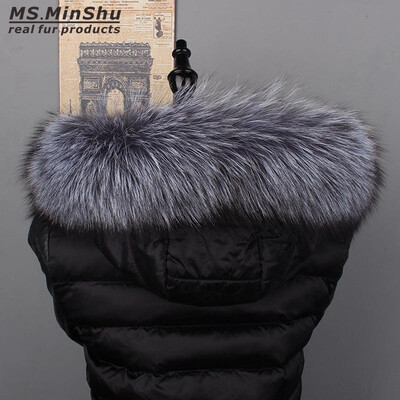 MsMinShu Genuine Silver Fox Fur Collar Hoodie Fur Trimming Natural Fox Fur Hood Trim Scarf Big Fur Collar Custom Made
MsMinShu Genuine Silver Fox Fur Collar Hoodie Fur Trimming Natural Fox Fur Hood Trim Scarf Big Fur Collar Custom Made