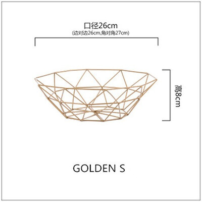 Nordic ins home storage decorative craft ornaments black gold wrought iron fruit snack basket metal storage basket fruits plate 
Nordic ins home storage decorative craft ornaments black gold wrought iron fruit snack basket metal storage basket fruits plate