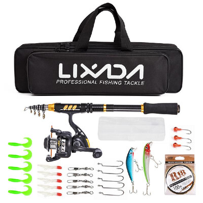 Lixada Telescopic Fishing Rod And Reel Combo Full Kit Carbon Fiber Fishing Rod Pole Spinning Fishing Reel Fishing Tackle Carri
Lixada Telescopic Fishing Rod And Reel Combo Full Kit Carbon Fiber Fishing Rod Pole Spinning Fishing Reel Fishing Tackle Carri