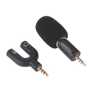 Yanmai 90 Degree Rotatable Mini Uni-directional Condenser Microphone for iPhoneiPadiPodSmartphone