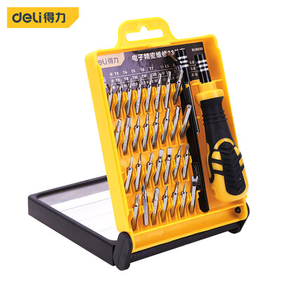 Deli deli multi-function precision maintenance electronic screwdriver set 33 piece screwdriver set DL1033D
Deli deli multi-function precision maintenance electronic screwdriver set 33 piece screwdriver set DL1033D