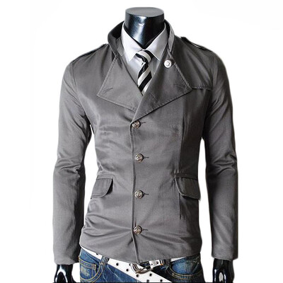 Zogaa New Mens Jacket Stand Color Slim 
Zogaa New Mens Jacket Stand Color Slim