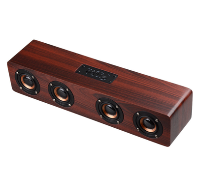 Wooden Bluetooth speakers subwoofer 20W voice TV speakers support Bluetooth plug-in radio
Wooden Bluetooth speakers subwoofer 20W voice TV speakers support Bluetooth plug-in radio