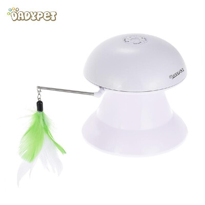 Dadypet Cat Toy 2 in 1 Automatic Rotating Light Interactive Feather Toy Safe Pet Entertainment Exercise with 360° Rotation Design
Dadypet Cat Toy 2 in 1 Automatic Rotating Light Interactive Feather Toy Safe Pet Entertainment Exercise with 360° Rotation Design