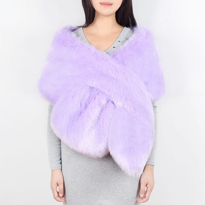 Fashion Purple Fur Wrap Shawl Wedding Dress Scarf Soft Fox Lady Winter Warm Bride Cape
Fashion Purple Fur Wrap Shawl Wedding Dress Scarf Soft Fox Lady Winter Warm Bride Cape