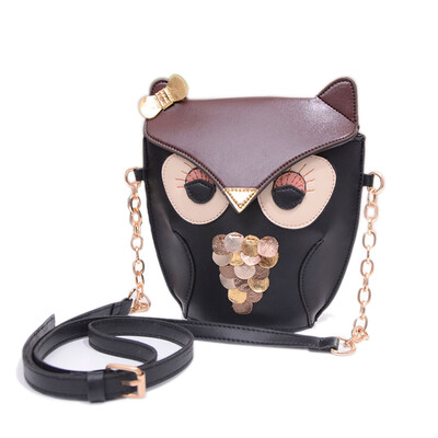 Fashion Women Cross Body Owl Print Satchel Messenger Shoulder Bag Purse Handbags