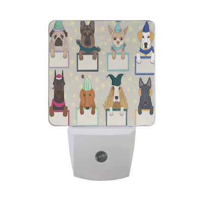 ALAZA LED Night Light With Smart Dusk To Dawn SensorPug Painting Plug In Night Light 
ALAZA LED Night Light With Smart Dusk To Dawn SensorPug Painting Plug In Night Light