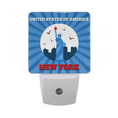 ALAZA LED Night Light With Smart Dusk To Dawn SensorStatue Of Liberty Grunge American Flag Plug In Night Light
ALAZA LED Night Light With Smart Dusk To Dawn SensorStatue Of Liberty Grunge American Flag Plug In Night Light