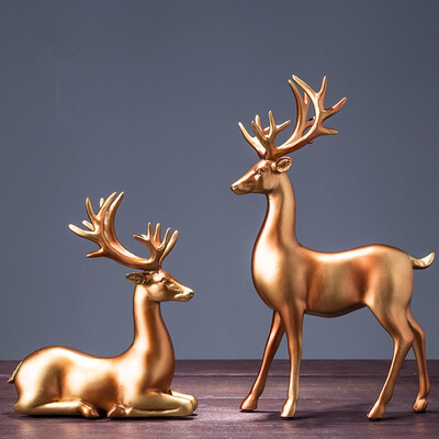 2pcs Nordic gold couple deers home decorations furnishings living room wine cabinet creative crafts animal figurines wedding gift
2pcs Nordic gold couple deers home decorations furnishings living room wine cabinet creative crafts animal figurines wedding gift