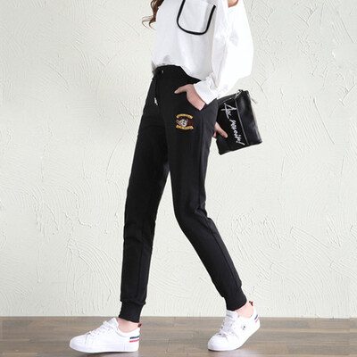 Langyue womens sports pants women 2018 autumn new harem pants students school pants Korean version of the pants feet casual pants LWKX188115 black
Langyue womens sports pants women 2018 autumn new harem pants students school pants Korean version of the pants feet casual pants LWKX188115 black