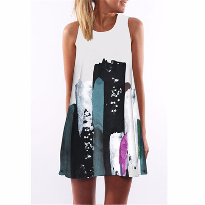 Chiffon Summer Dress Floral Print Boho Dresses For Women Casual Beach Sleeveless Sundress
Chiffon Summer Dress Floral Print Boho Dresses For Women Casual Beach Sleeveless Sundress