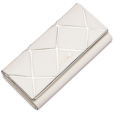 New York Ladies NUCELLE new ladies long wallet buckle Korean temperament first layer of leather half fold wallet cream white 070347
New York Ladies NUCELLE new ladies long wallet buckle Korean temperament first layer of leather half fold wallet cream white 070347