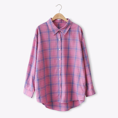 2018 autumn women plaid blouse cotton blend loose womens tops&blouses blusas feminina yellow
2018 autumn women plaid blouse cotton blend loose womens tops&blouses blusas feminina yellow