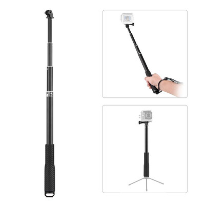 LDX-808 Aluminum Alloy Selfie Stick 4-Section Extendible Handheld Selfie Stick with Remote Controller Clip 36cm-110cm for GoPro He
LDX-808 Aluminum Alloy Selfie Stick 4-Section Extendible Handheld Selfie Stick with Remote Controller Clip 36cm-110cm for GoPro He