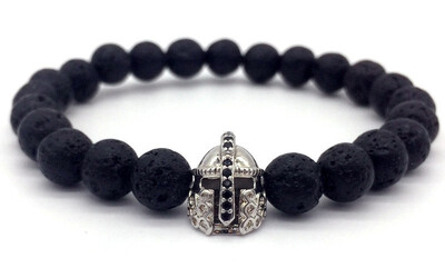 new fashion Hot Trendy Lava Stone Pave CZ Imperial Crown And Helmet Charm Bracelet For Men Or Women Bracelet Jewelry Pulseira homb
new fashion Hot Trendy Lava Stone Pave CZ Imperial Crown And Helmet Charm Bracelet For Men Or Women Bracelet Jewelry Pulseira homb