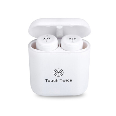 X3T Touch Control Wireless Bluetooth Earbuds Earphone Mini Sport Earphones With Charging Case for Smart Phones 
X3T Touch Control Wireless Bluetooth Earbuds Earphone Mini Sport Earphones With Charging Case for Smart Phones