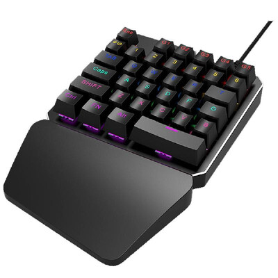 HXSJ J100 35 Key Single Hand Professional Gaming Keyboard with USB Wired for PUBG LOL CS Gamer
HXSJ J100 35 Key Single Hand Professional Gaming Keyboard with USB Wired for PUBG LOL CS Gamer