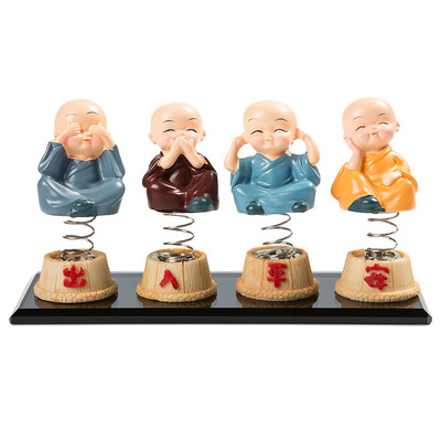 40000 km car decoration car creative shaking head four small monk car accessories Shaolin small sand car accessories crystal base SWY6011
40000 km car decoration car creative shaking head four small monk car accessories Shaolin small sand car accessories crystal base SWY6011