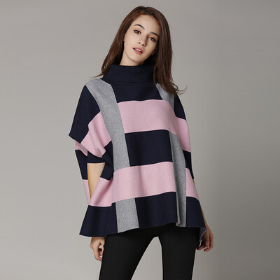 Marc Rebecca loose striped small high neck sweater bottoming shirt 75033D black noodles
Marc Rebecca loose striped small high neck sweater bottoming shirt 75033D black noodles