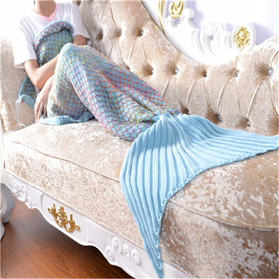Mermaid Blanket Handmade Knitted Sleeping Wrap Sofa Fish Tail Blanket Crocheted Anti-Pilling Portable Bedding Throws Bag Gift
Mermaid Blanket Handmade Knitted Sleeping Wrap Sofa Fish Tail Blanket Crocheted Anti-Pilling Portable Bedding Throws Bag Gift
