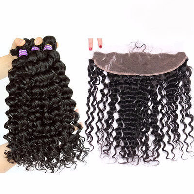 Deep Wave Bundles With Frontal Brazilian Human Hair Weave 3 Bundles 13x4 Pre Plucked Lace Frontal Closure Dolago
Deep Wave Bundles With Frontal Brazilian Human Hair Weave 3 Bundles 13x4 Pre Plucked Lace Frontal Closure Dolago