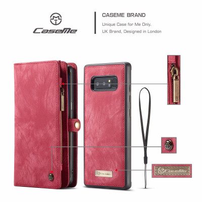 CaseMe For Samsung Galaxy Note 8 Phone Cases Leather Zipper Multi-functional Card slot Wallet 2 In 1 Design Phone Full Cover
CaseMe For Samsung Galaxy Note 8 Phone Cases Leather Zipper Multi-functional Card slot Wallet 2 In 1 Design Phone Full Cover