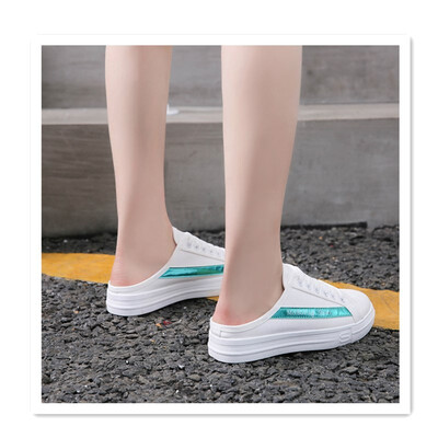 2018 new wild Korean version of the heelless canvas shoes a pedal flat lazy shoes without heel baotou lazy pregnant women sandals
2018 new wild Korean version of the heelless canvas shoes a pedal flat lazy shoes without heel baotou lazy pregnant women sandals