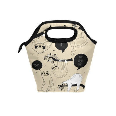 Lunch Bag White Sloth Tote Travel Picnic Insulated Handbags Portable Zipper Lunch Bag Box
Lunch Bag White Sloth Tote Travel Picnic Insulated Handbags Portable Zipper Lunch Bag Box