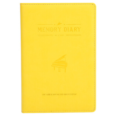 Morning light & G APYH8970 fashion A5 leather leather noodle notebook 12 pages yellow
Morning light & G APYH8970 fashion A5 leather leather noodle notebook 12 pages yellow