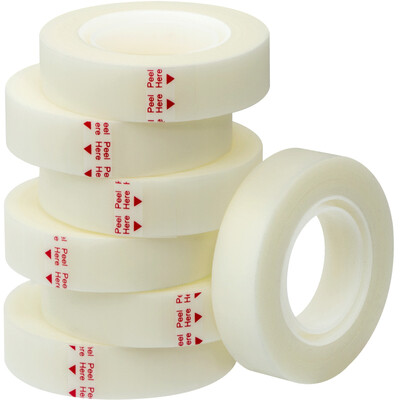 Polar bear IV-126 Invisible Stationary Tape 12mm 25y 229m Narrow 6-pack transparent