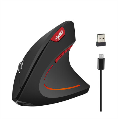 HXSJ\S New Vertical Wireless Mouse 24GHz