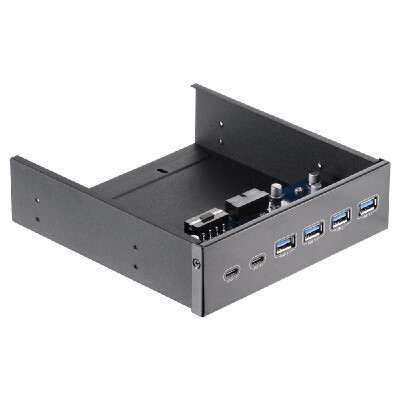 525" Front Bay USB HUB 2-Port USB 31 & 4-Port USB 30 High Speed 5Gbps USB Hub Front Panel Computer Case Optical Drive Bay Conve
525" Front Bay USB HUB 2-Port USB 31 & 4-Port USB 30 High Speed 5Gbps USB Hub Front Panel Computer Case Optical Drive Bay Conve