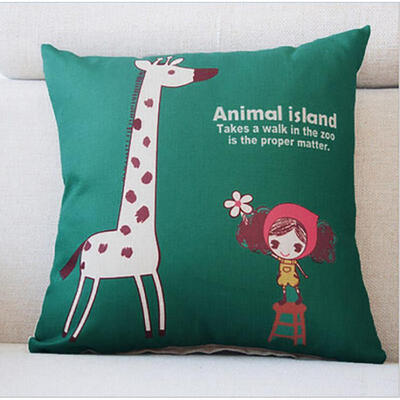 New Modern Simplism Life Tree Cotton Linen Sofa Car Cushion Pillow cover