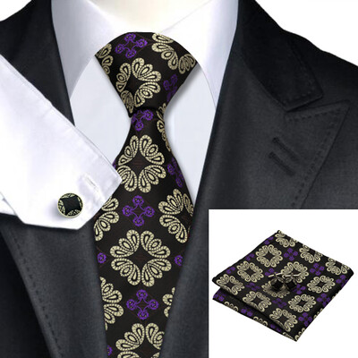 N-0213 Vogue Men Silk Tie Set Blacks Floral Prints Necktie Handkerchief Cufflinks Set Ties For Men Formal Wedding Business wholesale
N-0213 Vogue Men Silk Tie Set Blacks Floral Prints Necktie Handkerchief Cufflinks Set Ties For Men Formal Wedding Business wholesale