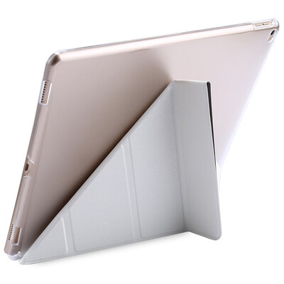 Ultra Slim Transparent Flip Leather Wake Sleep Multi-folds Smart Cover Hard Back Case for iPad Pro Drop Resistance
Ultra Slim Transparent Flip Leather Wake Sleep Multi-folds Smart Cover Hard Back Case for iPad Pro Drop Resistance