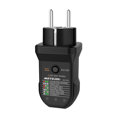 Meterk Advanced RCD Electric Socket Tester Automatic Neutral Live Earth Wire Testing Electric Circuit Polarity Detector Wall Plug
Meterk Advanced RCD Electric Socket Tester Automatic Neutral Live Earth Wire Testing Electric Circuit Polarity Detector Wall Plug