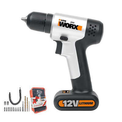 Wicks WORX household rechargeable electric drill WX1201 small lithium battery hand drill electric hand drill electric screwdriver electric screwdriver hardware electric screwdriver tool set
Wicks WORX household rechargeable electric drill WX1201 small lithium battery hand drill electric hand drill electric screwdriver electric screwdriver hardware electric screwdriver tool set