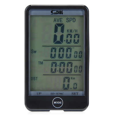 Sunding SD - 576C Waterproof Large Screen Mode Touch Wireless Bicycle Computer Odometer with LCD Backlight Portable
Sunding SD - 576C Waterproof Large Screen Mode Touch Wireless Bicycle Computer Odometer with LCD Backlight Portable