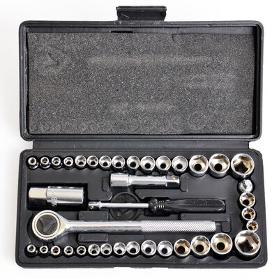 Extension (Tactix) 734440 ONSITE Sleeve Set 40 pcs 6.3mm / 10mm Series Motorcycle Repair Socket Wrench Tool Set
Extension (Tactix) 734440 ONSITE Sleeve Set 40 pcs 6.3mm / 10mm Series Motorcycle Repair Socket Wrench Tool Set