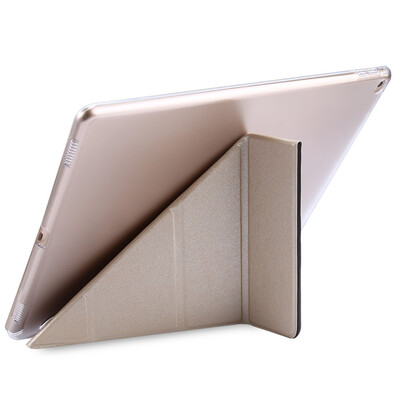 Ultra Slim Transparent Flip Leather Wake Sleep Multi-folds Smart Cover Hard Back Case for iPad Pro Drop Resistance
Ultra Slim Transparent Flip Leather Wake Sleep Multi-folds Smart Cover Hard Back Case for iPad Pro Drop Resistance