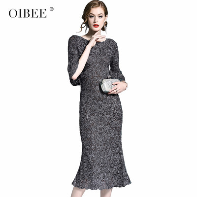 OIBEE2018 autumn slim ladies dress new evening dress female long section elegant princess girl lace skirt
OIBEE2018 autumn slim ladies dress new evening dress female long section elegant princess girl lace skirt